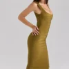 De OG Olive Midi Bandage Jurk
