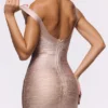 De OG Rosé Bandage Mini Jurk – Limited Edition