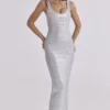De OG Silver Bandage Maxi Jurk – Limited Edition