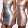 De OG Silver Bandage Mini Jurk – Limited Edition