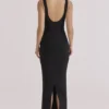 De OG zwarte bandage maxi-jurk