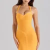 De Supermodel Orange Sherbet Mini Bandage Jurk