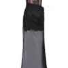 Debut Zwarte off-shoulder kanten maxi-jurk