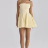 Dolly Lemon katoenen mini-zomerjurk met uitlopende rok