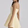 Dolly Lemon katoenen mini-zomerjurk met uitlopende rok