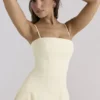 Dolly Lemon Stretch Katoen A-lijn Midi Zomerjurk