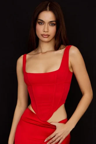 Edetta Scarlet Mesh-korsetten