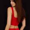 Edetta Scarlet Mesh-korsetten