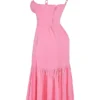 Elia French Pink midi-zomerjurk