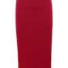 Eliane rode bodycon midi-rok