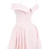 Elida Ballerina Roze Off-Shoulder Minijurk