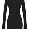 Elize zwarte mini-jurk