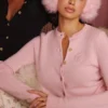 Emblem Roze kasjmier + wol Vesten
