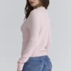 Emblem Roze kasjmier + wol Vesten