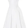 Emmanuela witte strapless geplooide mini-jurk