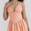 Emmelina Sorbet katoenen korset-Zomerjurk