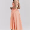 Emmelina Sorbet katoenen korset-Zomerjurk