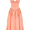 Emmelina Sorbet katoenen korset-Zomerjurk