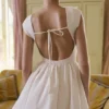 Enchant witte mini-jurk met open rug