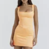 Enya Apricot Korsetten-Mini-jurk