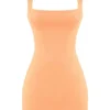 Enya Apricot Korsetten-Mini-jurk