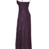 Esme Grape Lurex Chiffon Maxi-jurk
