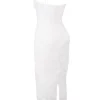 Eva witte maxi-jurk met bloemenkant