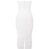 Eva witte maxi-jurk met bloemenkant