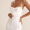 Eve witte maxi-jurk met broderie