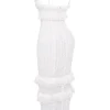 Eve witte maxi-jurk met broderie