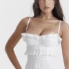 Eve witte maxi-jurk met broderie