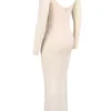 Everly Blush Mesh Maxi-jurk met Body’s