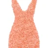 Faena Sorbet Plunge mini-jurk met bloemenapplicaties