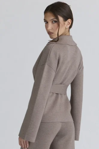 Fallon Taupe wollen jassen
