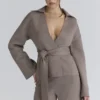 Fallon Taupe wollen jassen