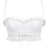 Federica witte bralette met broderie anglaise als top