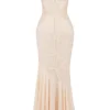 Felicia Vanille Chiffon & Kanten Avondjurk