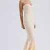 Felicia Vanille Chiffon & Kanten Avondjurk