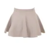 Fern Biscuit wollen kasjmier geribbelde mini-rok met volants