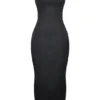 Filomena zwarte maxi-jurk