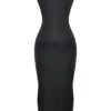 Filomena zwarte maxi-jurk