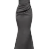 Fleur Shadow satijnen strapless avondjurk