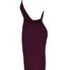 Florentina Merlot gedrapeerde midi-jurk