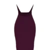 Florentina Merlot gedrapeerde midi-jurk