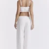 Frankie witte broek met broderie anglaise