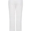Frankie witte broek met broderie anglaise