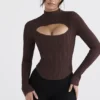 Georgina Cocoa gebreid Korsetten