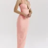 Gianina Sorbet Crêpe Halter Maxi-jurk