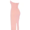 Gianina Sorbet Crêpe Halter Maxi-jurk
