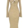 Giovanna Maxi-jurk met bloemenkant